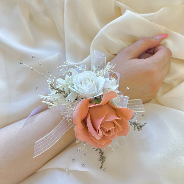 Graduation, Corsage, Wedding, Party, Soap Flower Boutonniere, vancouverflowershop, freshbouquet, fresh, freshflowers vancouver, preservedflower, soapflower, Soap Flower Corsage, prom flower, prom party, ë°´ì¿ ë²„ê½ƒì§‘