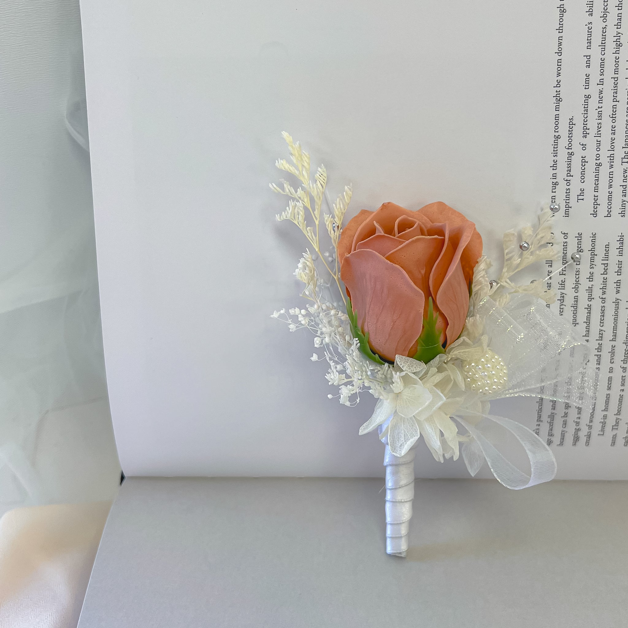 Soap Flower Boutonnière